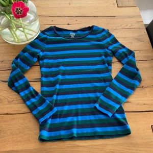 J Crew perfect fit long sleeve stripe shirt